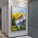 Customized Gift - 100% Painting Gold Mountain