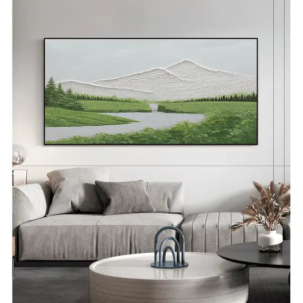 Customized Gift - 100% Painting Lake And mountain
