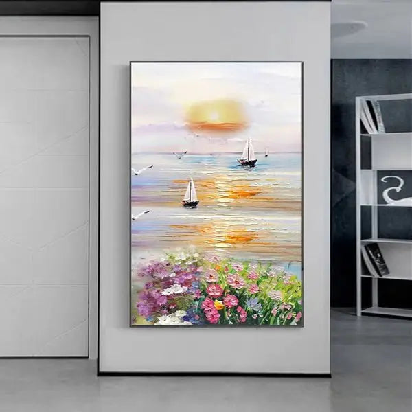 Customized Gift - 100% Painting The Sunset Of The Sea