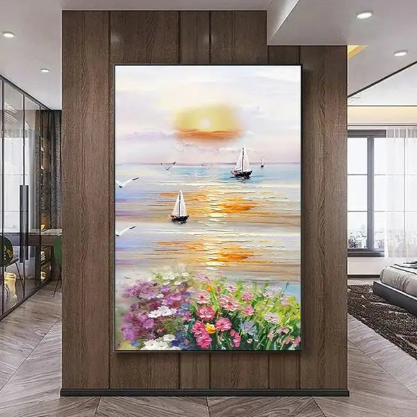 Customized Gift - 100% Painting The Sunset Of The Sea