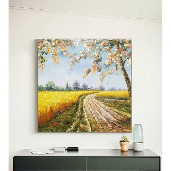 Customized Gift - 100% Painting Wheat Field