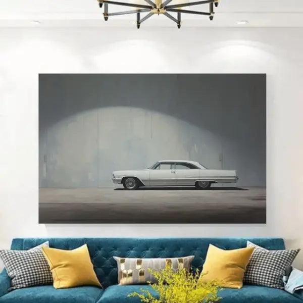 panel set wall art - A Classic Car Canvas