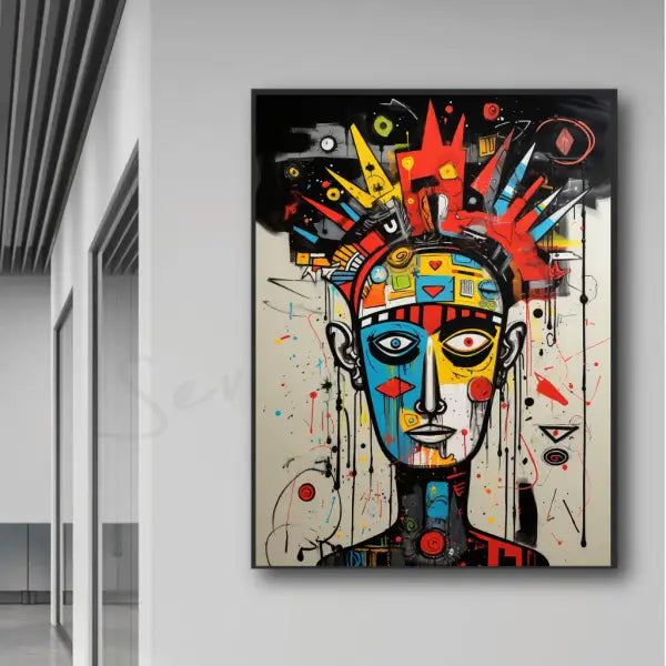 Customized Gift - A Man With Doodles Style Graffiti Canvas
