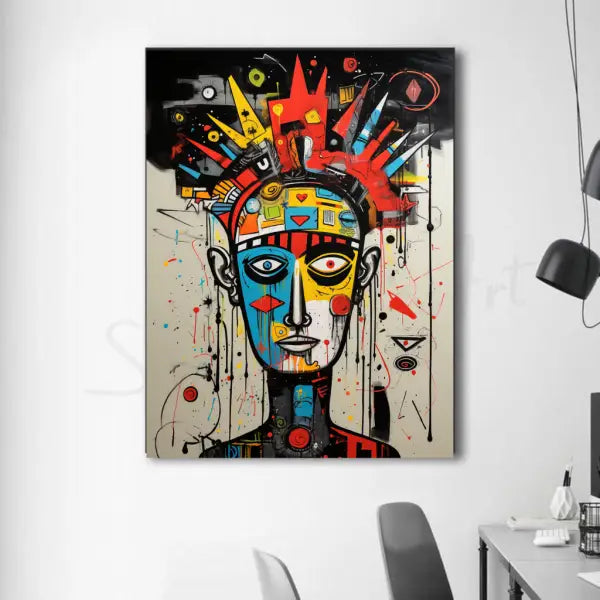 Customized Gift - A Man With Doodles Style Graffiti Canvas
