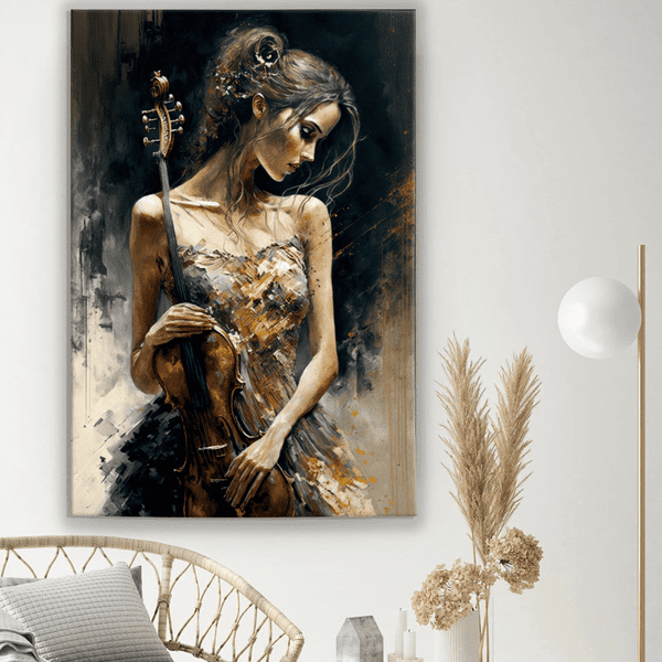 Customized Gift - Abstract Violin Player