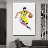 panel set wall art - Basketball Player in Action