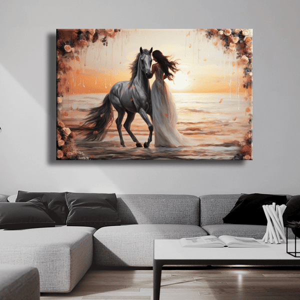 panel set wall art - Bride In The Sunset