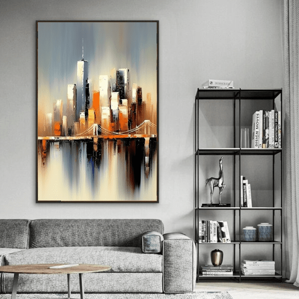 Customized Gift - City Abstract Art Canvas