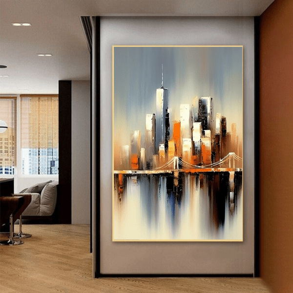 Customized Gift - City Abstract Art Canvas