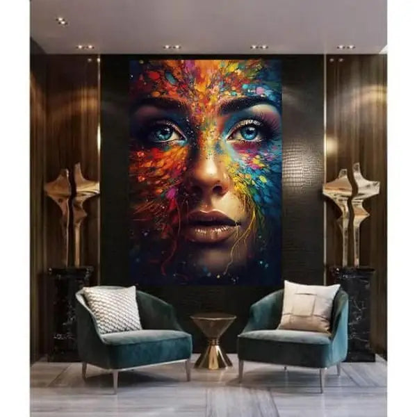 panel set wall art - Come Dive in My Eyes- Canvas