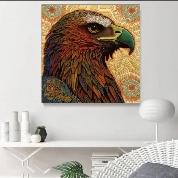 Customized Gift - Eagle Art Inspired by Chuck Sperry Canvas