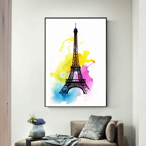 Landscape Canvas Art - Eiffel Tower Canvas 