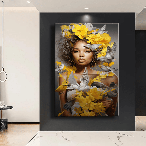 Customized Gift - Floral African Woman