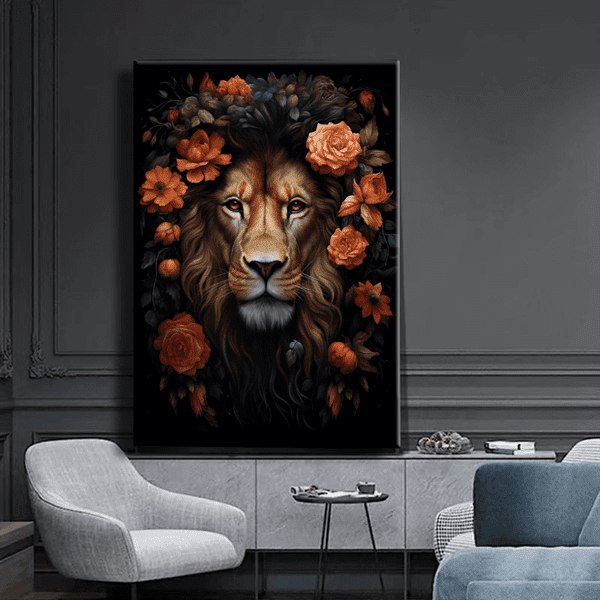 Customized Gift - Floral Lion