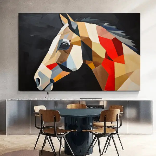Customized Gift - Horse portrait inspired by Kazimir