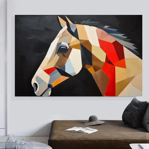 Customized Gift - Horse portrait inspired by Kazimir