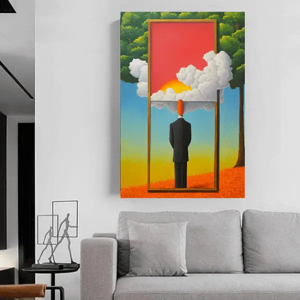 Customized Gift - Standing in a Window Figure Canvas