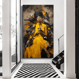panel set wall art - Stylish African Woman