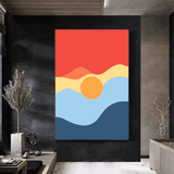Customized Gift - Sunrise Abstract Style Art Canvas