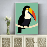 Customized Gift - Toucan Abstract Art Canvas
