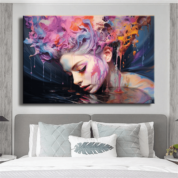 Customized Gift - colorful Woman Art
