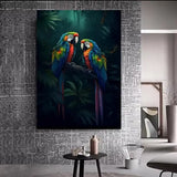 Customized Gift - colorful parrot canvas Canvas