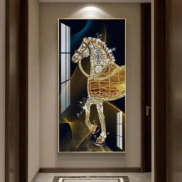 Customized Gift - Abstract Luxury Horse Crystal Porcelain