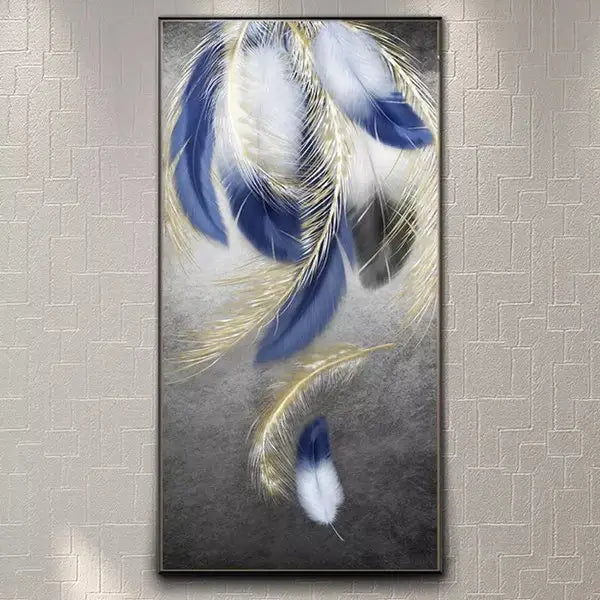 Customized Gift - Blue&White Feather Crystal Porcelain