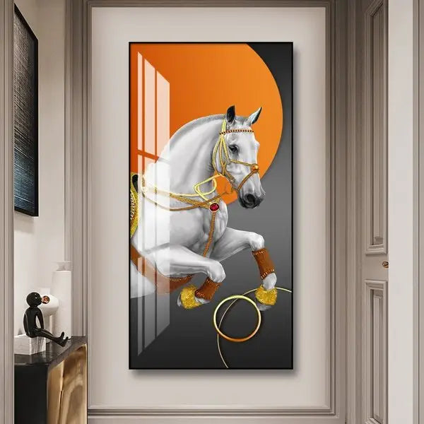 Customized Gift - Luxury Horse Art Crystal Porcelain