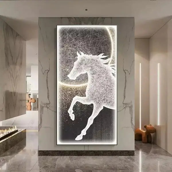 Customized Gift - Magical Horse LED Crystal Porcelain