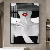 Customized Gift - Sexy Lady Red Lips Crystal Porcelain