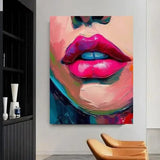 Customized Gift - Juicy Lips Graffiti Canvas art
