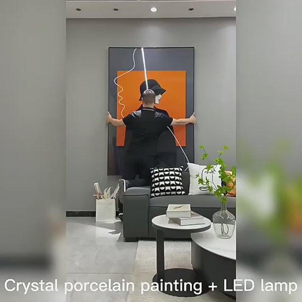 Cooles Pop-Art-LED-Kristallporzellan